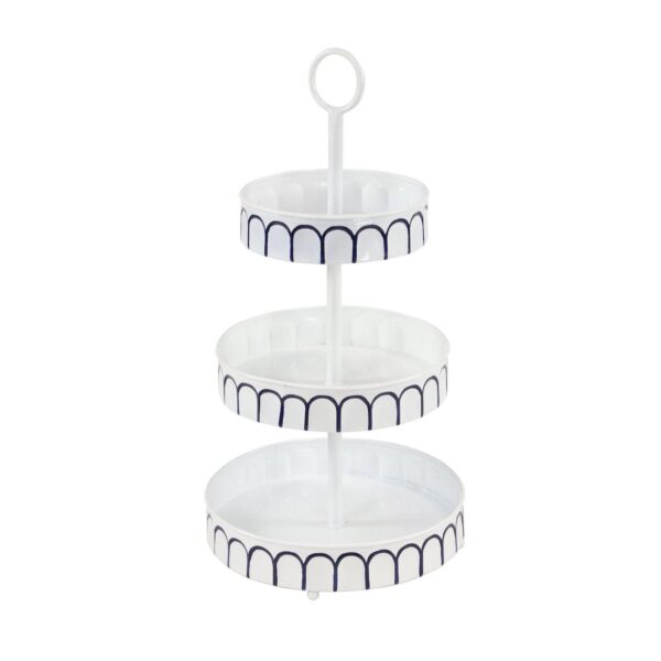 Stella and Eve White Metal Tiered Server