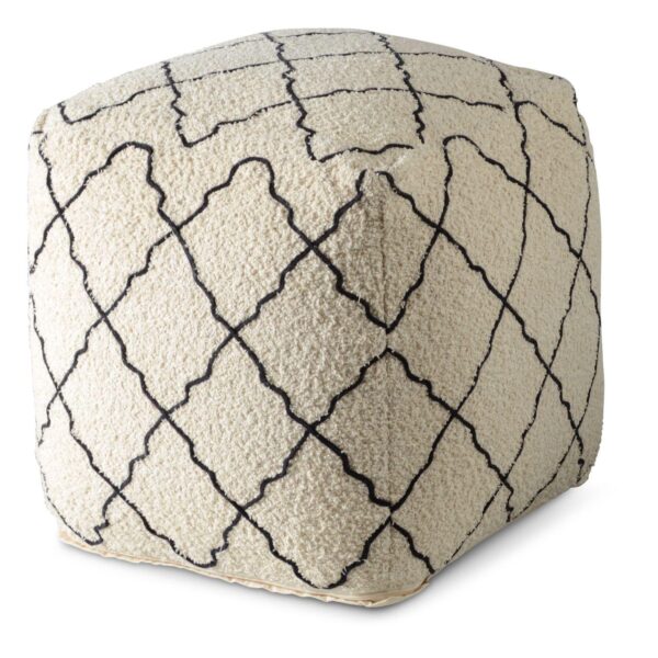 Steve Silver Co. Lattice Square Pouf