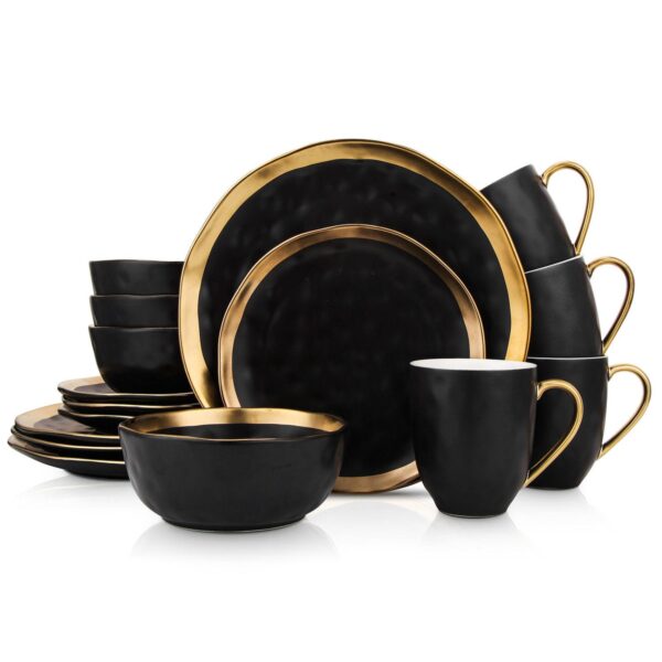 Stone + Lain Florian Porcelain 16-Piece Dinnerware Set