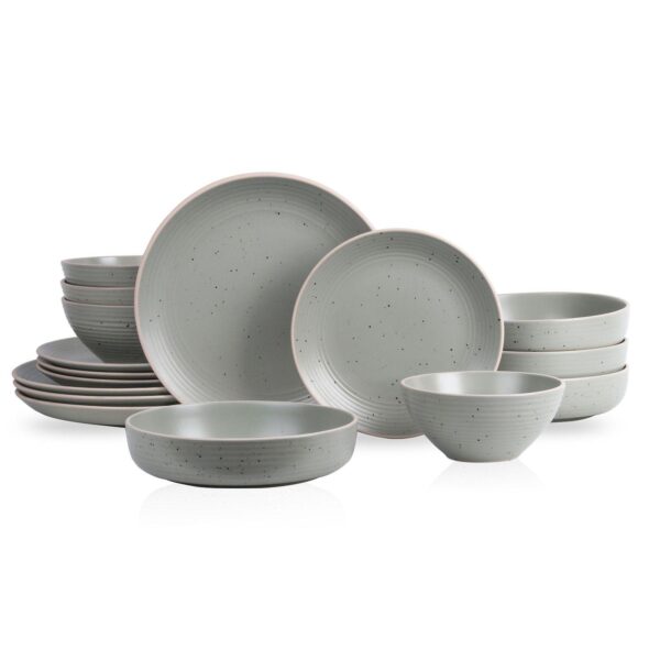 Stone + Lain Lauren Stoneware 16-Piece Dinnerware Set