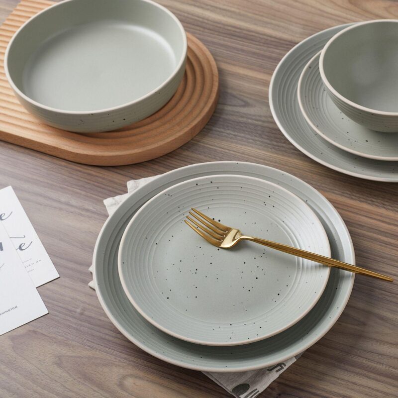 Stone + Lain Lauren Stoneware 16-Piece Dinnerware Set - Image 6
