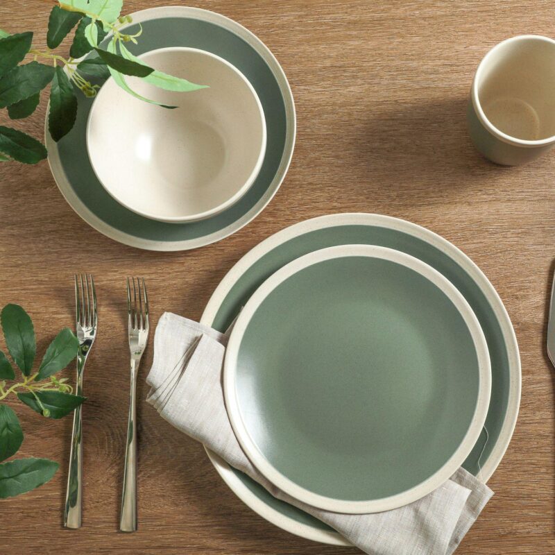 Stone + Lain Serenity Stoneware 16-Piece Dinnerware Set - Image 4