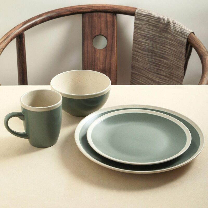 Stone + Lain Serenity Stoneware 16-Piece Dinnerware Set - Image 6