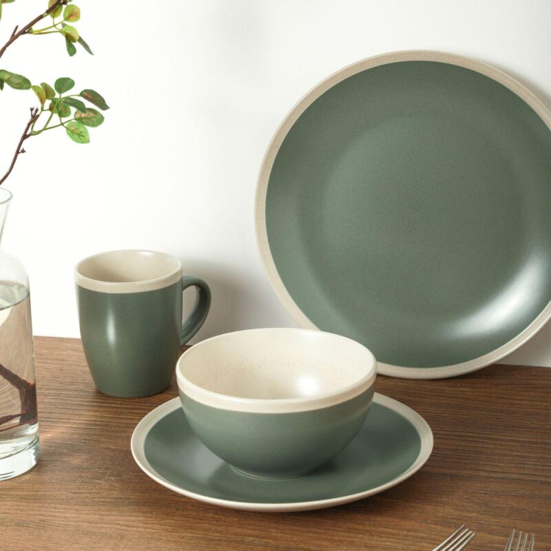 Stone + Lain Serenity Stoneware 16-Piece Dinnerware Set - Image 2