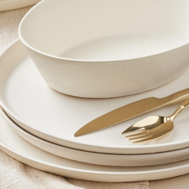 Stone by Mercer Project Katachi Stoneware 16-Piece Dinnerware Set - Image 7