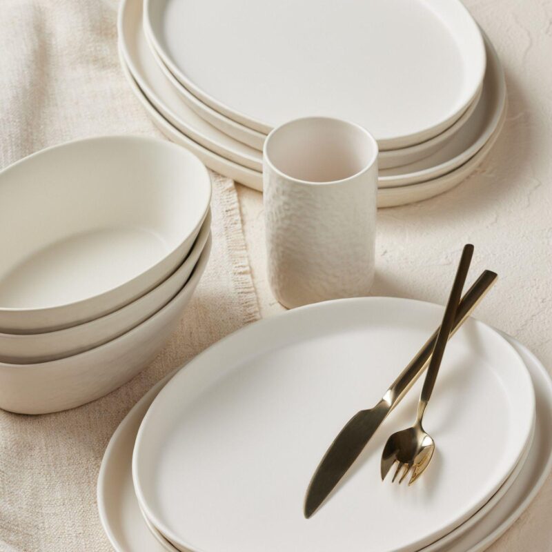 Stone by Mercer Project Katachi Stoneware 16-Piece Dinnerware Set - Image 2