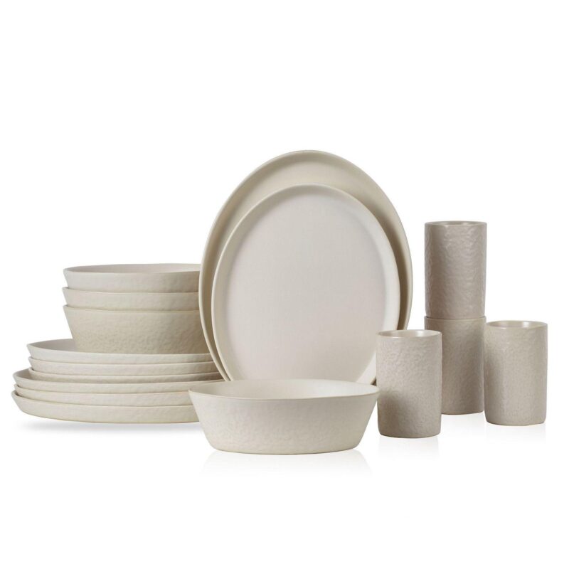 Stone by Mercer Project Katachi Stoneware 16-Piece Dinnerware Set - Image 11