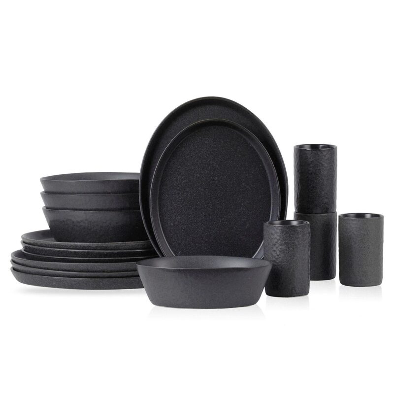 Stone by Mercer Project Katachi Stoneware 16-Piece Dinnerware Set - Image 12