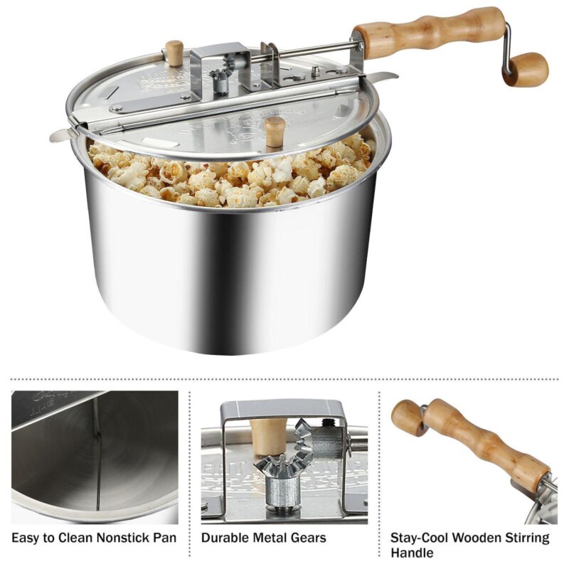 Stovetop 6 Quart Crank Popcorn Maker - Image 3