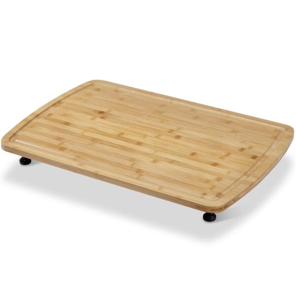 Stovetop Cover Cutting Board with Legs and Juice Grooves for RV Stove