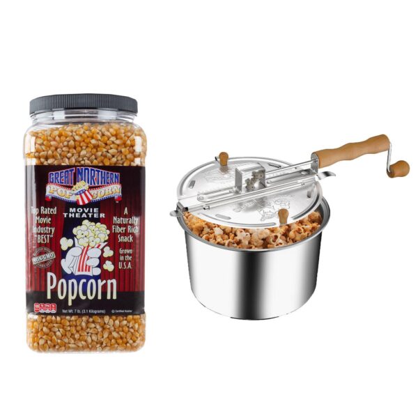 Stovetop Popper With 7lb Popcorn Kernels