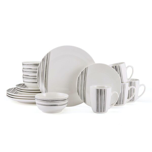 Studio Nova Brushed Lines 16-pc. Dinnerware Set