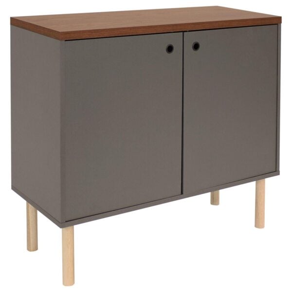 Sunnydaze Indoor Mid-century Modern 2-door Accent Cabinet