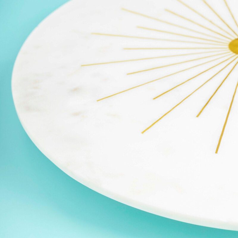 Sunshine Marble Lazy Susan - 16 - Image 4