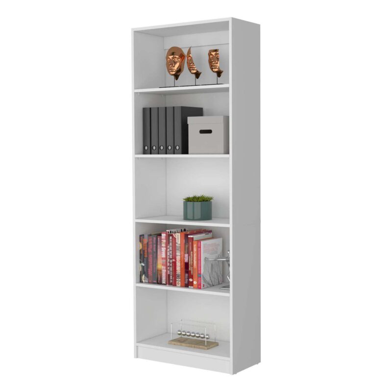 Sutton 4 Shelves Bookcase With Modern Storage Shelves - Image 5