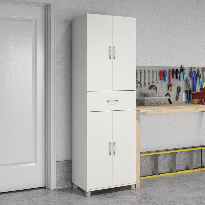 SystemBuild Lonn 1-Drawer Storage Cabinet Floor Decor - Image 6