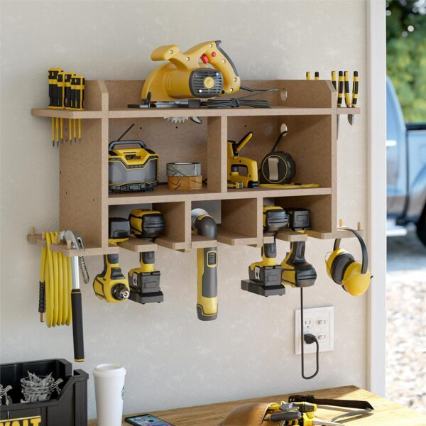 Systembuild Evolution Radford Wall Mount Tool Organizer, Raw Board