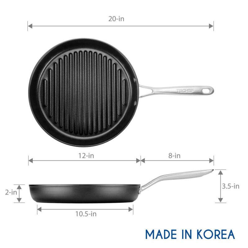 TECHEF - Onyx Collection - 12 Inch Grill Pan - Image 4