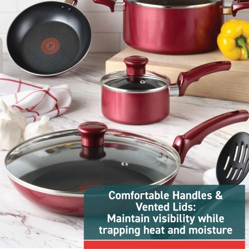 T-Fal Essentials 10-pc. Nonstick Cookware Set - Image 4