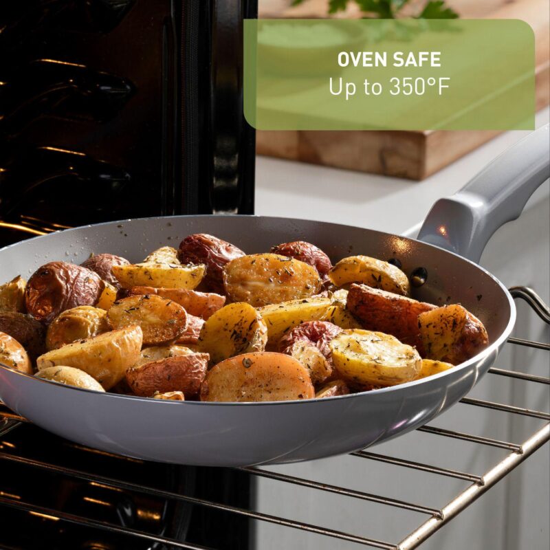 T-Fal Essentials 12-Piece Non-Stick Ceramic Pots and Pans Cookware Set - Image 7