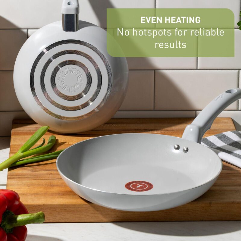 T-Fal Essentials 12-Piece Non-Stick Ceramic Pots and Pans Cookware Set - Image 6