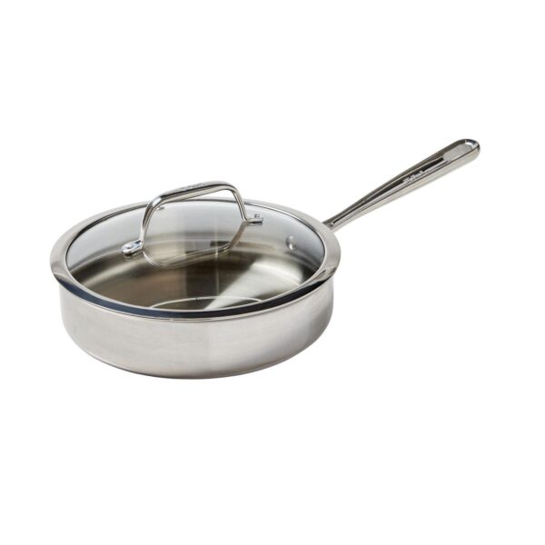 T-Fal Pro Tri-Ply Stainless Steel 3-qt. Saute Pan with Lid