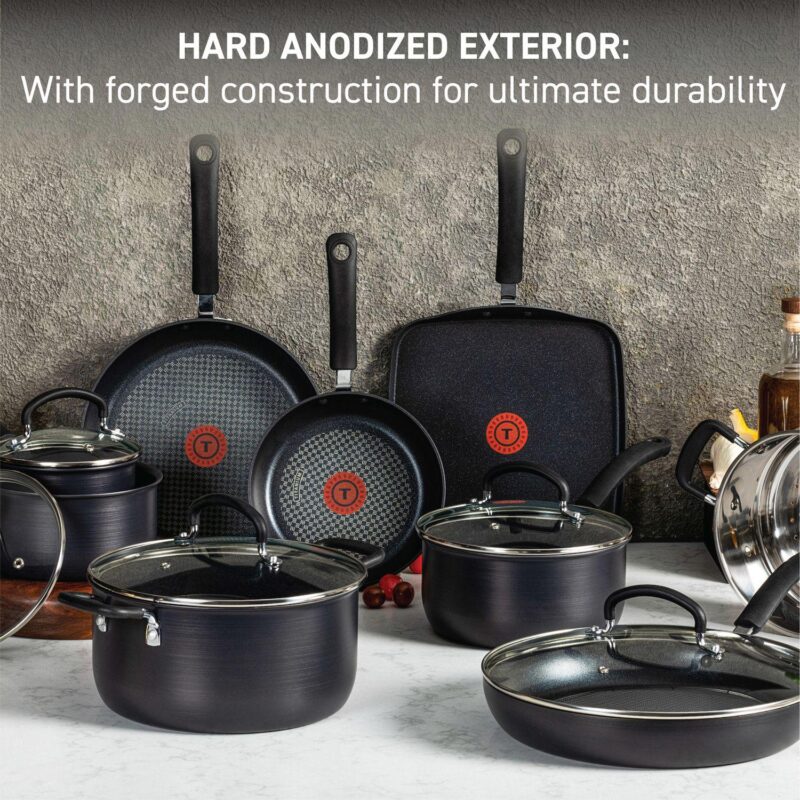 T-Fal ULTIMATE 12-pc. Hard Anodized Titanium Cookware Set - Image 3