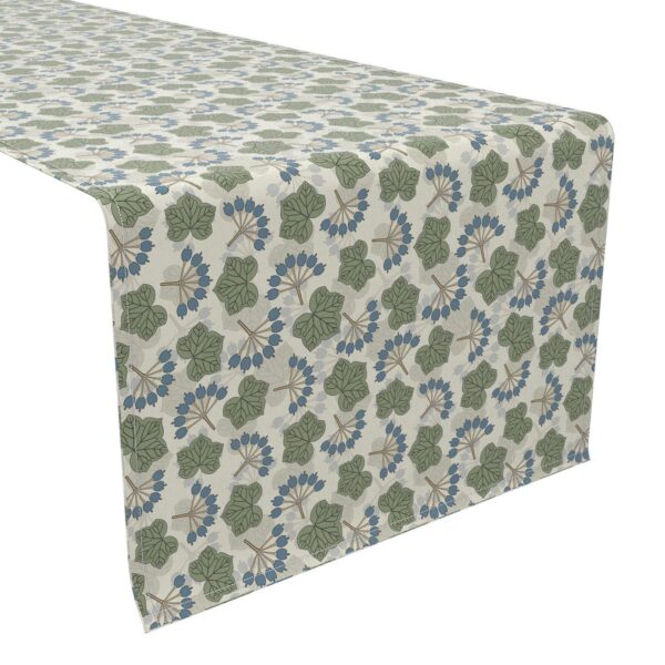 Table Runner, 100% Cotton, 16x108 , Floral 128