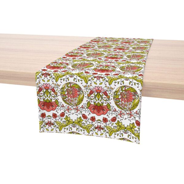 Table Runner, 100% Cotton, 16x108 , Floral 3