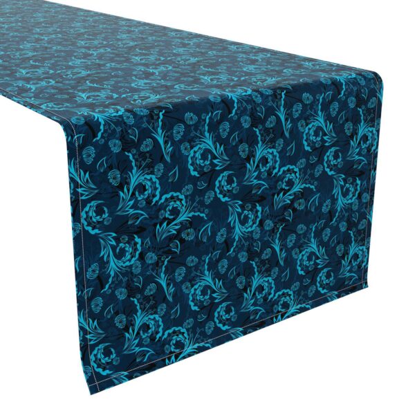 Table Runner, 100% Cotton, 16x108 , Floral 163