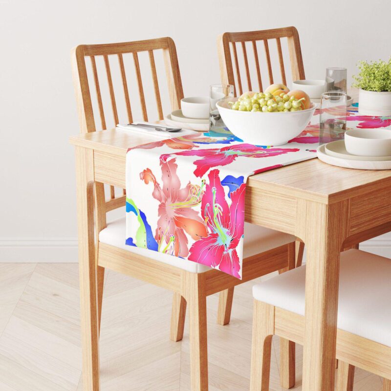 Table Runner, 100% Cotton, 16x108 , Floral 88 - Image 2