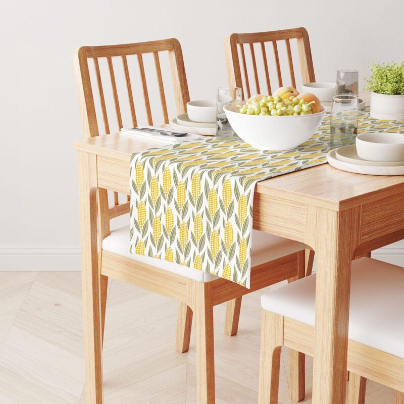 Table Runner, 100% Cotton, 16x108 , Harvest Corn - Image 2