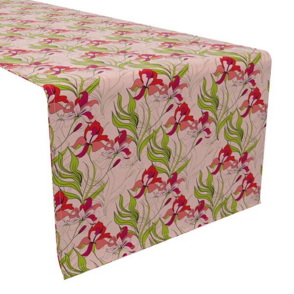 Table Runner, 100% Cotton, 16x108 , Floral 141