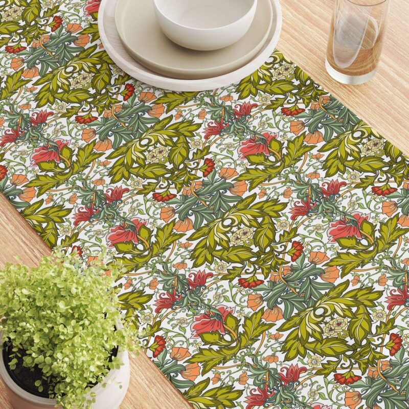Table Runner, 100% Cotton, 16x108 , Floral 38 - Image 3