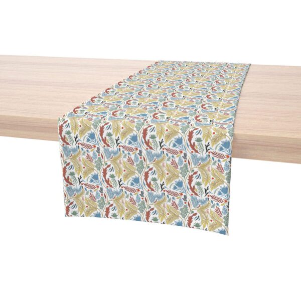 Table Runner, 100% Cotton, 16x108 , Floral 54