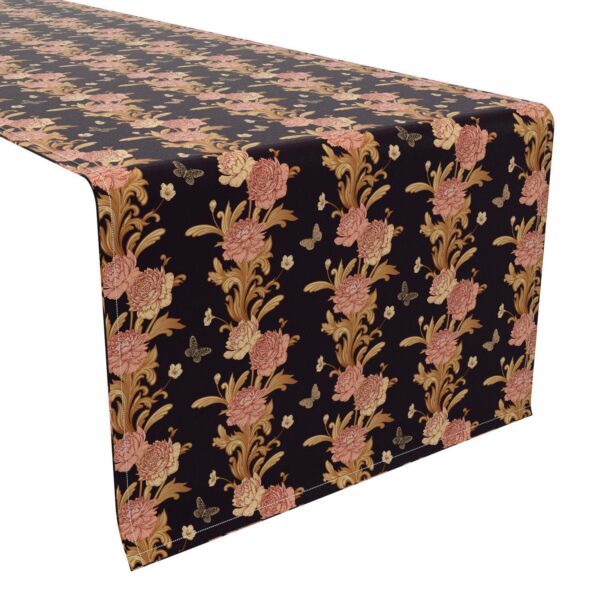 Table Runner, 100% Cotton, 16x108 , Floral 147