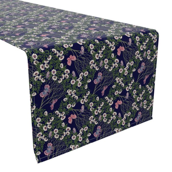 Table Runner, 100% Cotton, 16x108 , Floral 35