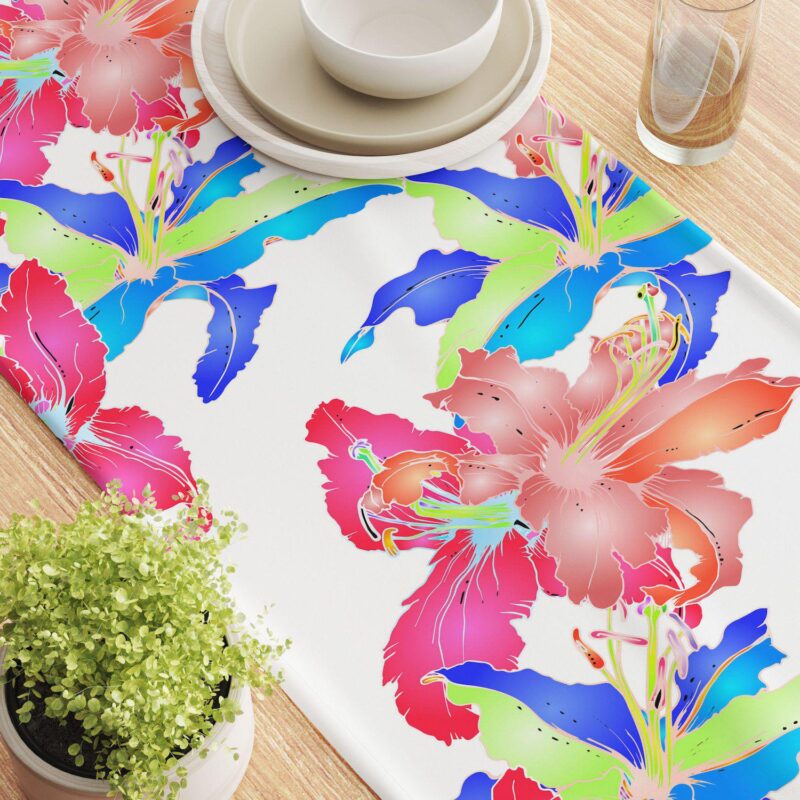 Table Runner, 100% Cotton, 16x108 , Floral 88 - Image 3