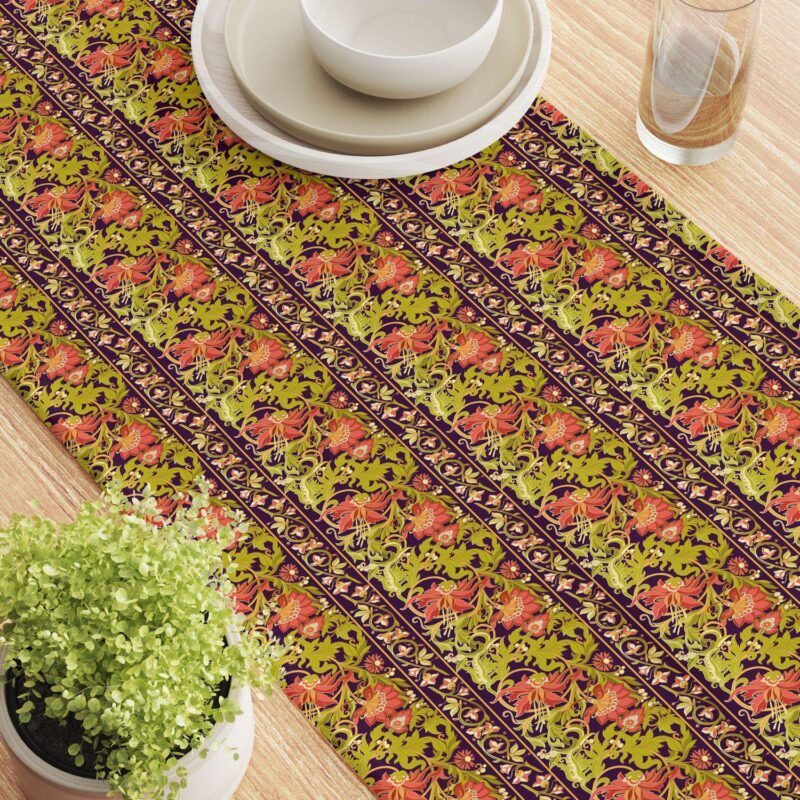 Table Runner, 100% Cotton, 16x108 , Floral 6 - Image 3
