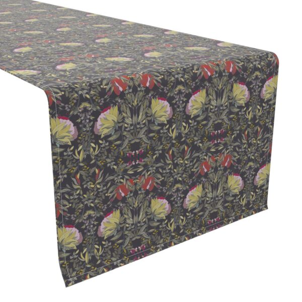 Table Runner, 100% Cotton, 16x108 , Floral 58