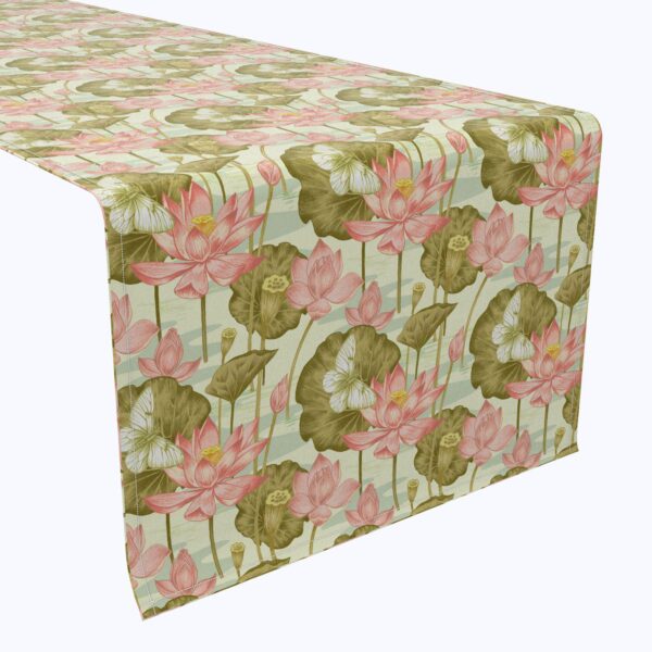 Table Runner, 100% Cotton, 16x108 , Floral 203