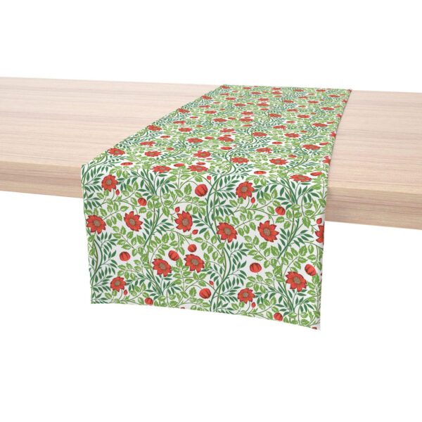 Table Runner, 100% Cotton, 16x108 , Floral 72