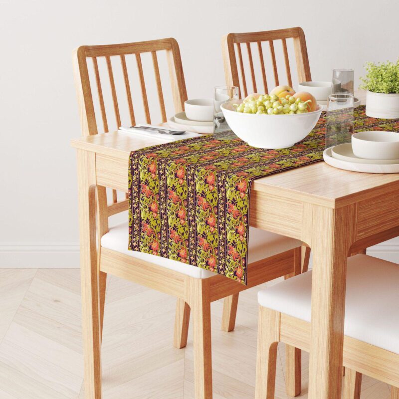 Table Runner, 100% Cotton, 16x108 , Floral 6 - Image 2