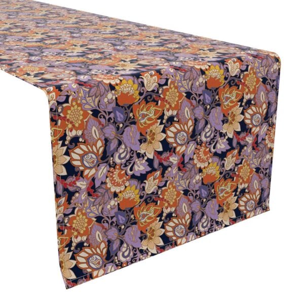 Table Runner, 100% Cotton, 16x108 , Floral 26