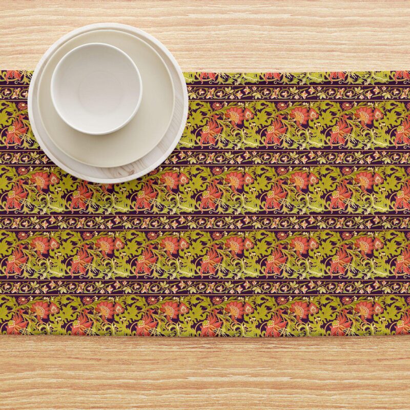 Table Runner, 100% Cotton, 16x108 , Floral 6 - Image 4