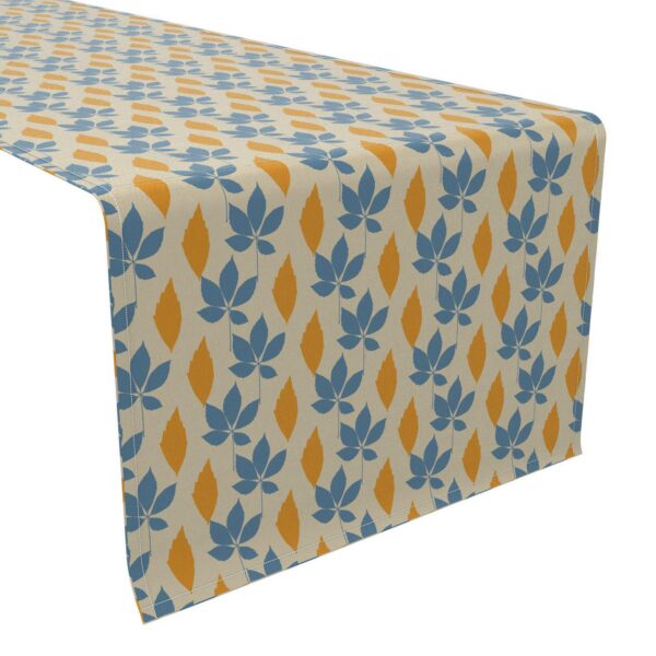 Table Runner, 100% Cotton, 16x108 , Fall Leaves Repeat