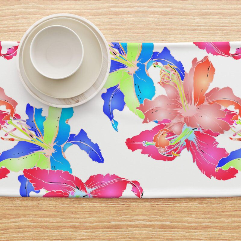 Table Runner, 100% Cotton, 16x108 , Floral 88 - Image 4