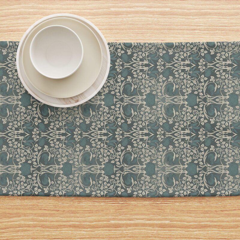 Table Runner, 100% Cotton, 16x108 , Floral 49 - Image 4