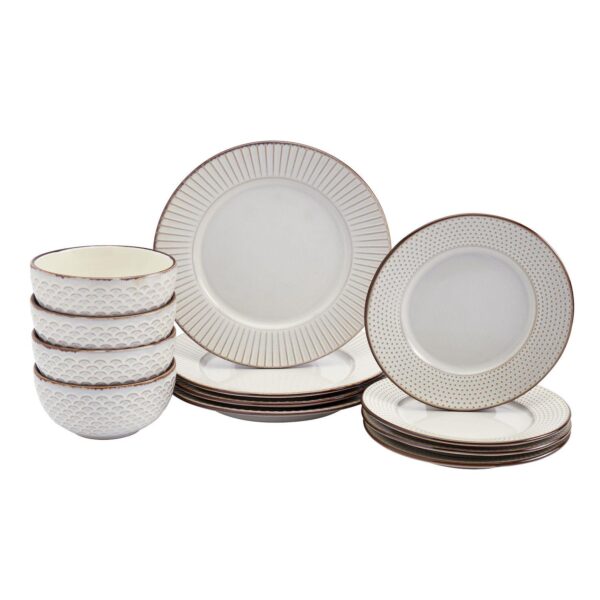 Tabletops Gallery Monroe 12-pc. Dinnerware Set