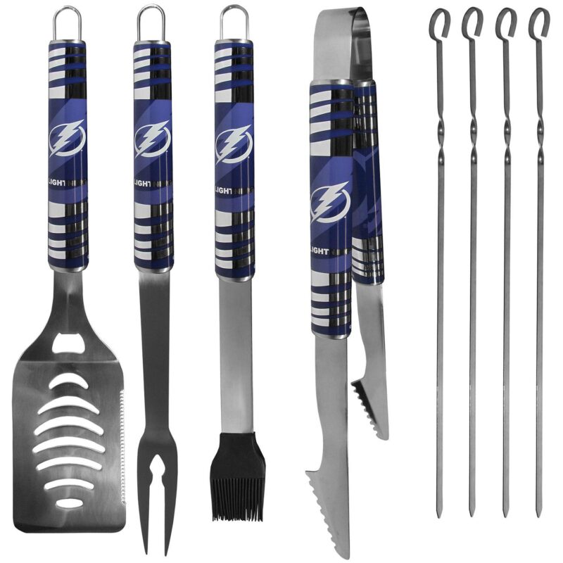 Tampa Bay Lightning Tailgater 8-Piece BBQ Grill Set - Image 2